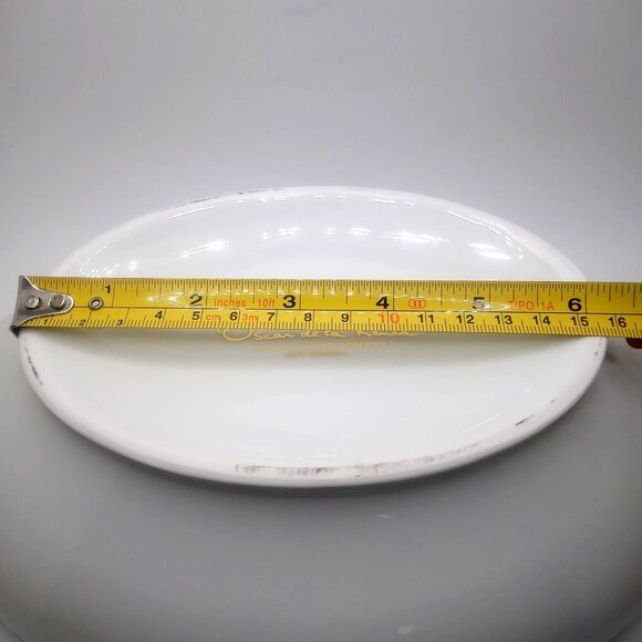 Oscar De La Renta Fine China White Oval Covered Dish Rose Lid Tureen Server Dish - Picture 13 of 14